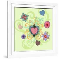 Swirling Big Heart-Art Licensing Studio-Framed Giclee Print