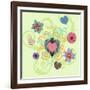 Swirling Big Heart-Art Licensing Studio-Framed Giclee Print