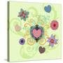 Swirling Big Heart-Art Licensing Studio-Stretched Canvas