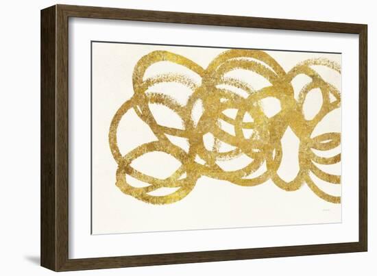 Swirling Element I Crop I Gold-Shirley Novak-Framed Art Print