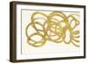 Swirling Element I Crop I Gold-Shirley Novak-Framed Art Print