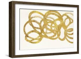 Swirling Element I Crop I Gold-Shirley Novak-Framed Art Print