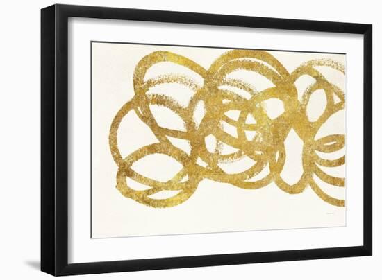 Swirling Element I Crop I Gold-Shirley Novak-Framed Art Print