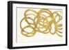 Swirling Element I Crop I Gold-Shirley Novak-Framed Art Print