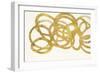 Swirling Element I Crop I Gold-Shirley Novak-Framed Art Print