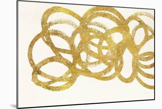 Swirling Element I Crop I Gold-Shirley Novak-Mounted Art Print