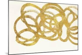 Swirling Element I Crop I Gold-Shirley Novak-Mounted Art Print