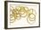 Swirling Element I Crop II Gold-Shirley Novak-Framed Premium Giclee Print