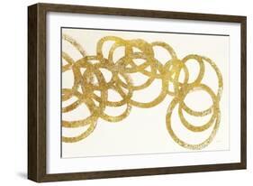 Swirling Element I Crop II Gold-Shirley Novak-Framed Art Print