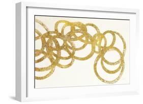 Swirling Element I Crop II Gold-Shirley Novak-Framed Art Print