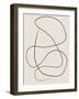 Swirling One Line Art-Elena Ristova-Framed Giclee Print