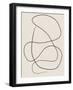 Swirling One Line Art-Elena Ristova-Framed Giclee Print