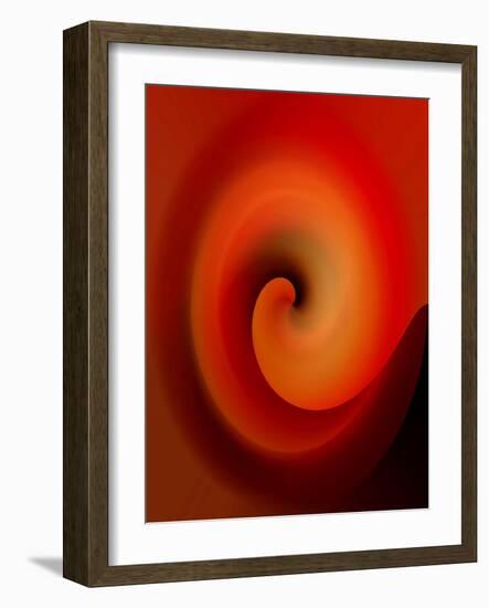Swirling Red-Ruth Palmer-Framed Art Print