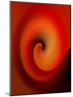 Swirling Red-Ruth Palmer-Mounted Art Print