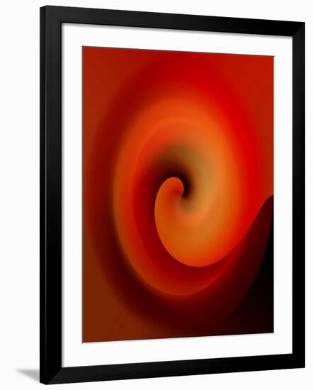 Swirling Red-Ruth Palmer-Framed Art Print