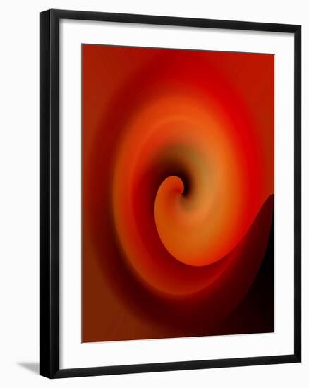 Swirling Red-Ruth Palmer-Framed Art Print