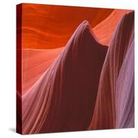 Swirling Sandstone Formations in Lower Antelope Canyon Near Page, Arizona-John Lambing-Stretched Canvas
