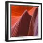 Swirling Sandstone Formations in Lower Antelope Canyon Near Page, Arizona-John Lambing-Framed Photographic Print