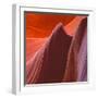 Swirling Sandstone Formations in Lower Antelope Canyon Near Page, Arizona-John Lambing-Framed Photographic Print