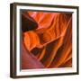 Swirling Sandstone in Lower Antelope Canyon Near Page, Arizona-John Lambing-Framed Photographic Print