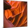 Swirling Sandstone in Lower Antelope Canyon Near Page, Arizona-John Lambing-Mounted Photographic Print