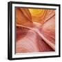 Swirling Sandstone in the Paria Canyon-Vermillion Cliffs Wilderness, Arizona-John Lambing-Framed Photographic Print