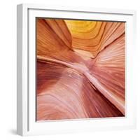 Swirling Sandstone in the Paria Canyon-Vermillion Cliffs Wilderness, Arizona-John Lambing-Framed Photographic Print