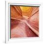 Swirling Sandstone in the Paria Canyon-Vermillion Cliffs Wilderness, Arizona-John Lambing-Framed Photographic Print