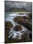 Swirling Tide and Beinn Chliaid, Isle of Barra, Outer Hebrides-Stewart Smith-Mounted Photographic Print