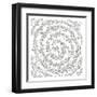 Swirling Vines Boarder-Pam Varacek-Framed Art Print