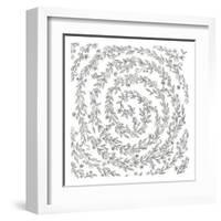 Swirling Vines Boarder-Pam Varacek-Framed Art Print