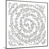 Swirling Vines Boarder-Pam Varacek-Mounted Art Print