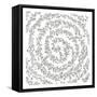 Swirling Vines Boarder-Pam Varacek-Framed Stretched Canvas