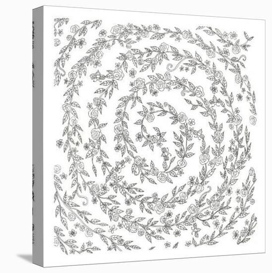 Swirling Vines Boarder-Pam Varacek-Stretched Canvas