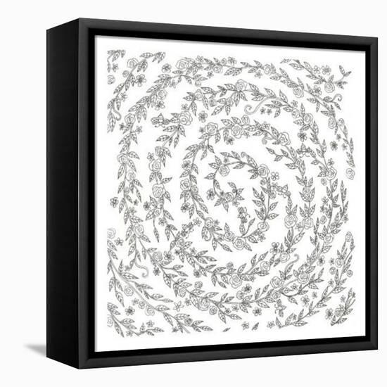 Swirling Vines Boarder-Pam Varacek-Framed Stretched Canvas