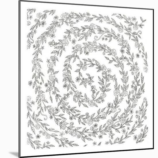 Swirling Vines Boarder-Pam Varacek-Mounted Art Print