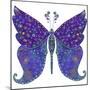 Swirls Butterfly-Delyth Angharad-Mounted Giclee Print