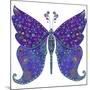 Swirls Butterfly-Delyth Angharad-Mounted Giclee Print