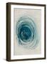 Swirls of Teal-Jacob Q-Framed Art Print