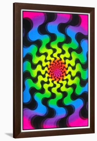 Swirls-null-Framed Blacklight Poster