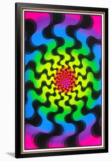 Swirls-null-Framed Blacklight Poster