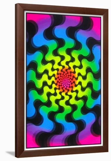 Swirls-null-Framed Blacklight Poster