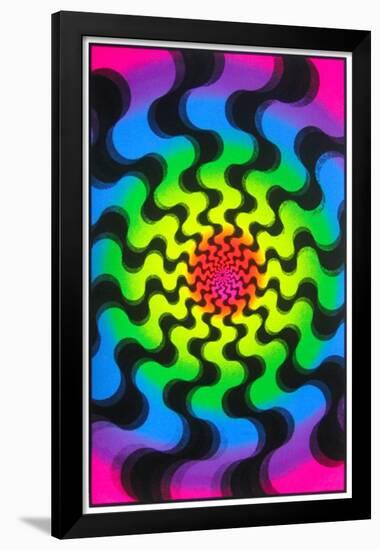 Swirls-null-Framed Blacklight Poster