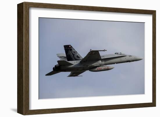 Swiss Air Force F-18C Hornet Used for Air Policing-null-Framed Photographic Print