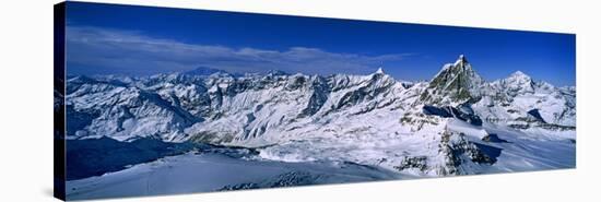 Swiss Alps from Klein Matterhorn, Switzerland-null-Stretched Canvas