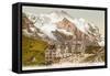 Swiss Alps, Jungfrau and Kleine Schneidegg-null-Framed Stretched Canvas