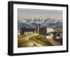 Swiss Alps: on the Rigi Summit, with the Bernese Alps in the Distance-null-Framed Photographic Print