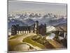 Swiss Alps: on the Rigi Summit, with the Bernese Alps in the Distance-null-Mounted Photographic Print