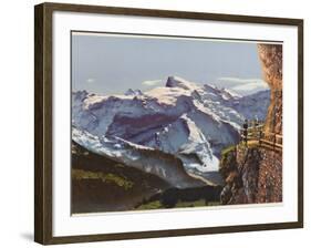 Swiss Alps: on the Stanserhorn-null-Framed Photographic Print