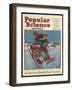 Swiss-American Inventor Thomas Avoskan's Motor Cycle with Skates-Frank Murch-Framed Photographic Print